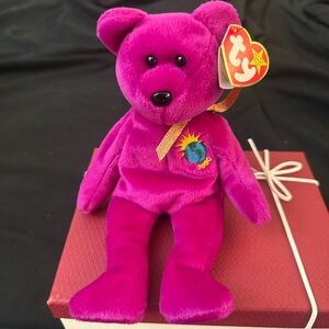 Ty Purple Stuffed Animal Plush Bear